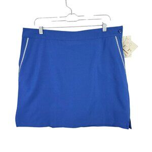 Womens EP Pro Twilight Blue Golf Skort Pockets Polyester Spandex Blend Size 14
